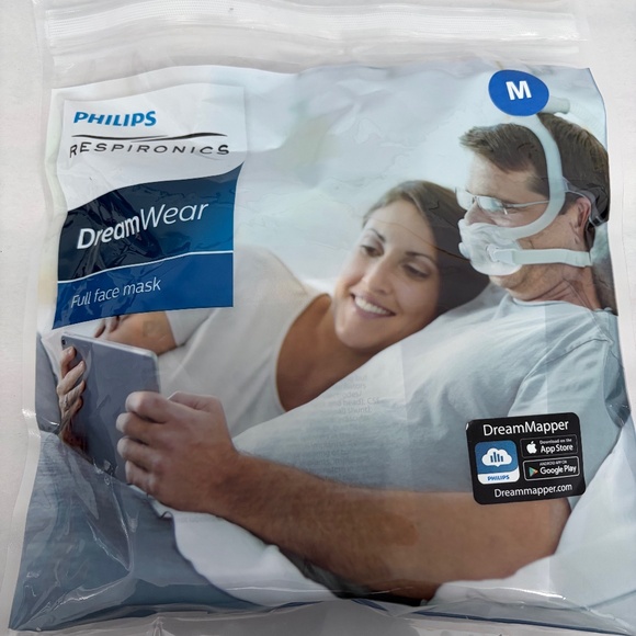 Philips Respironics DreamWear Full Face Cpap Mask Size Medium - Picture 1 of 4